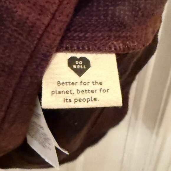 Madewell Brown & black Plaid 3/4 Sleeve tunic /Dress Medium pockets 100% cotton - Picture 8 of 8